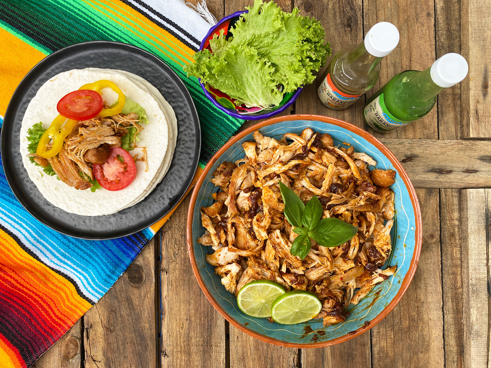 Mexican-pulled-chicken-taco